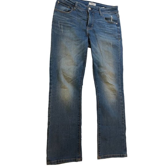 Kensie Women's Jeans Straight Leg Mid Rise Five Design Pockets Blue Size 6/28 - Picture 1 of 10